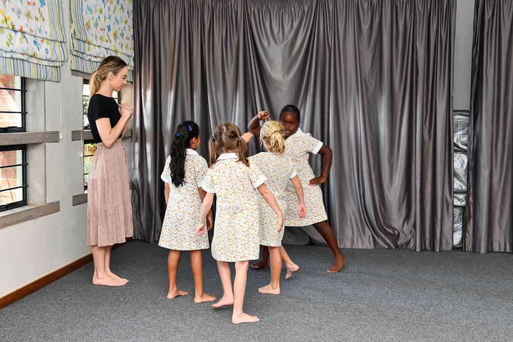 TWC Junior Primary girls in drama class